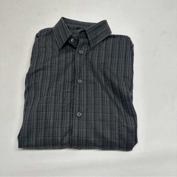 Theory IRVING Men's Gray Plaid Shirt SIZE SMALL NWT - Picture 9 of 9